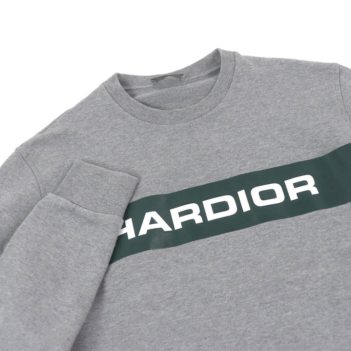 Great Dior HOMME sweat HARDIOR logo crew neck gray cotton mens XS 733J602I1664