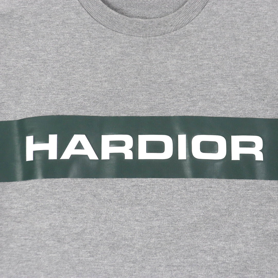 Great Dior HOMME sweat HARDIOR logo crew neck gray cotton mens XS 733J602I1664