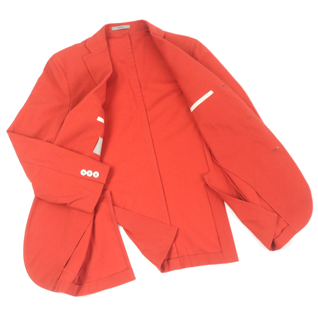 Great BOGLIOLI Jacket DOVER Single unconstructed jacket Red series cotton mens 44