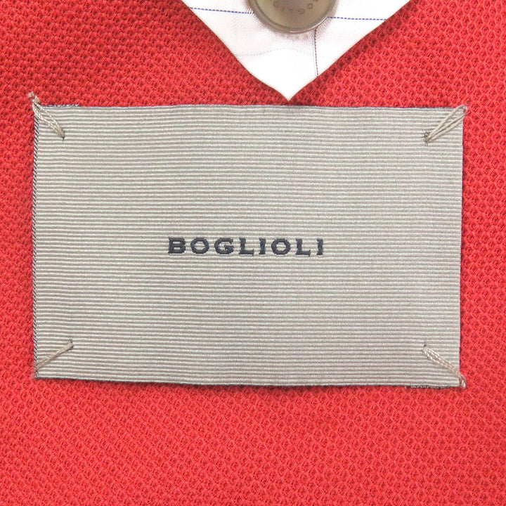Great BOGLIOLI Jacket DOVER Single unconstructed jacket Red series cotton mens