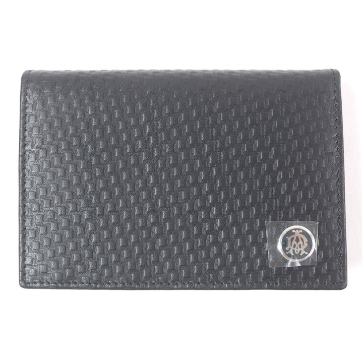 Excellent Dunhill Card Case MICRO D-EIGHT Micro D-Eight Business Card Holder black leather mens