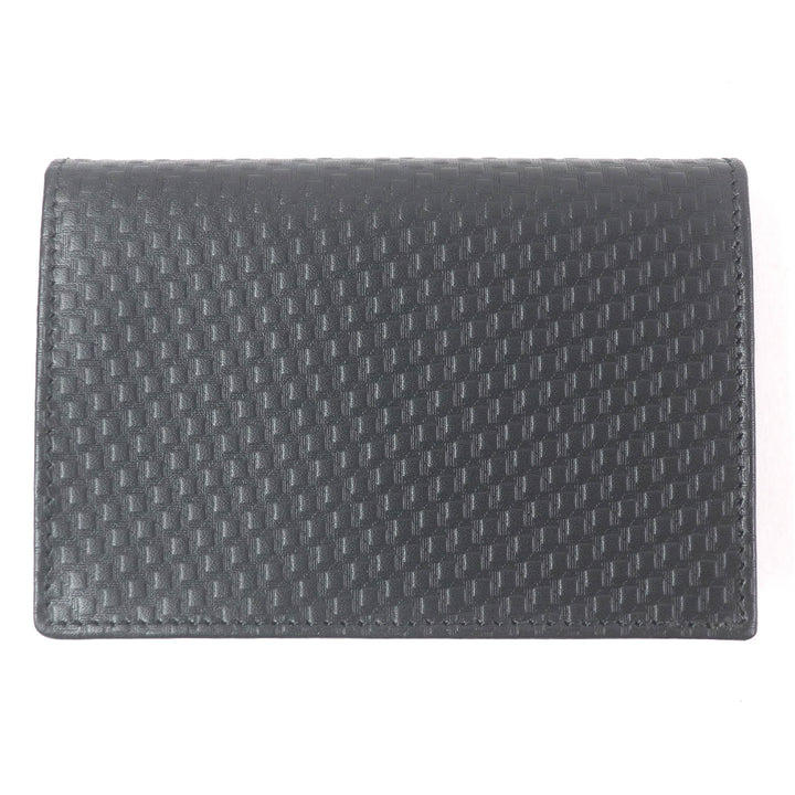 Excellent Dunhill Card Case MICRO D-EIGHT Micro D-Eight Business Card Holder black leather mens