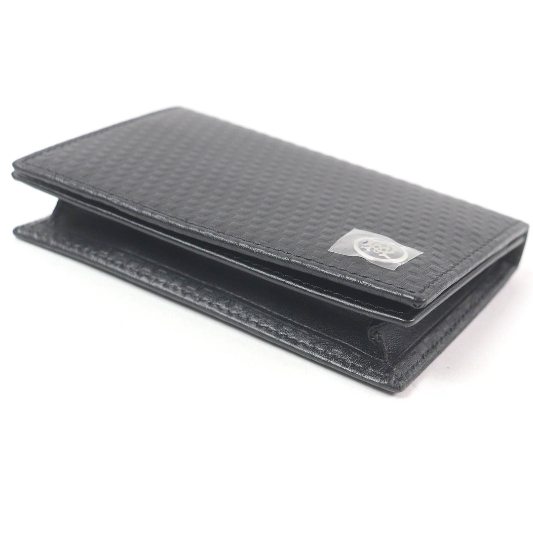 Excellent Dunhill Card Case MICRO D-EIGHT Micro D-Eight Business Card Holder black leather mens