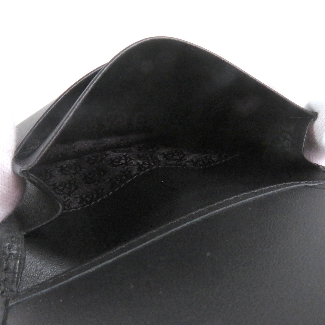 Excellent Dunhill Card Case MICRO D-EIGHT Micro D-Eight Business Card Holder black leather mens
