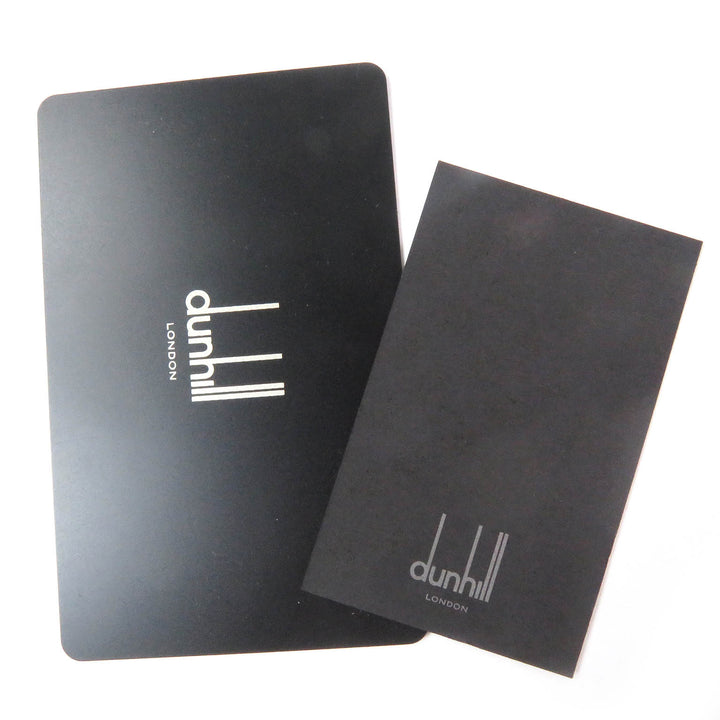 Excellent Dunhill Card Case MICRO D-EIGHT Micro D-Eight Business Card Holder black leather mens