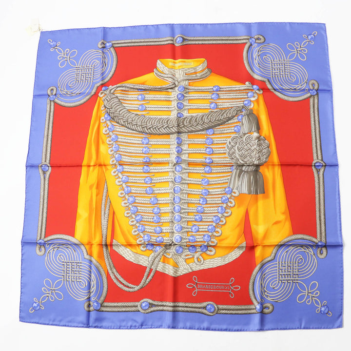 Pristine HERMES scarf Galons et Brandebourgs silk Women