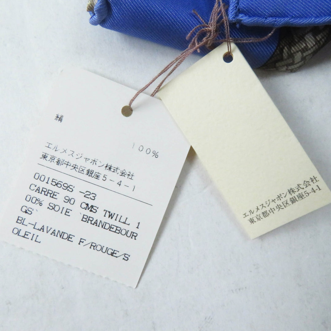 Pristine HERMES scarf Galons et Brandebourgs silk Women