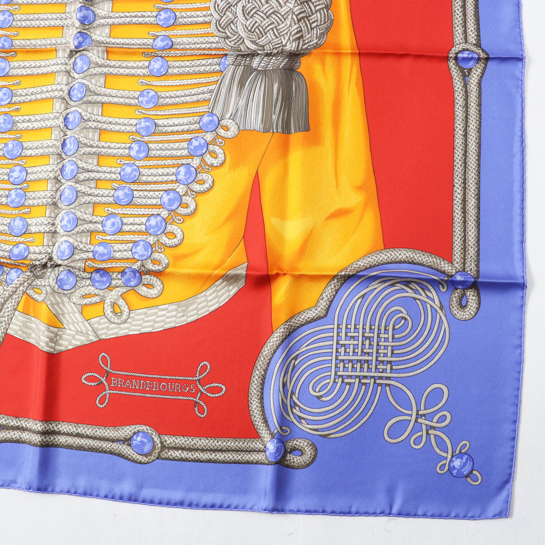 Pristine HERMES scarf Galons et Brandebourgs silk Women