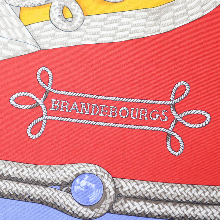 Pristine HERMES scarf Galons et Brandebourgs silk Women