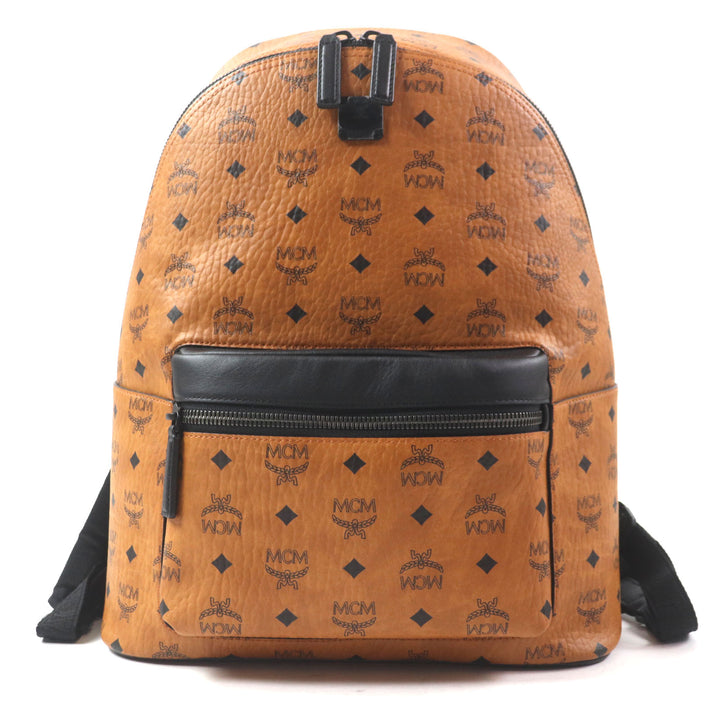 Pristine MCM Backpack Daypack Stark Backpack in Visetos Medium canvas
