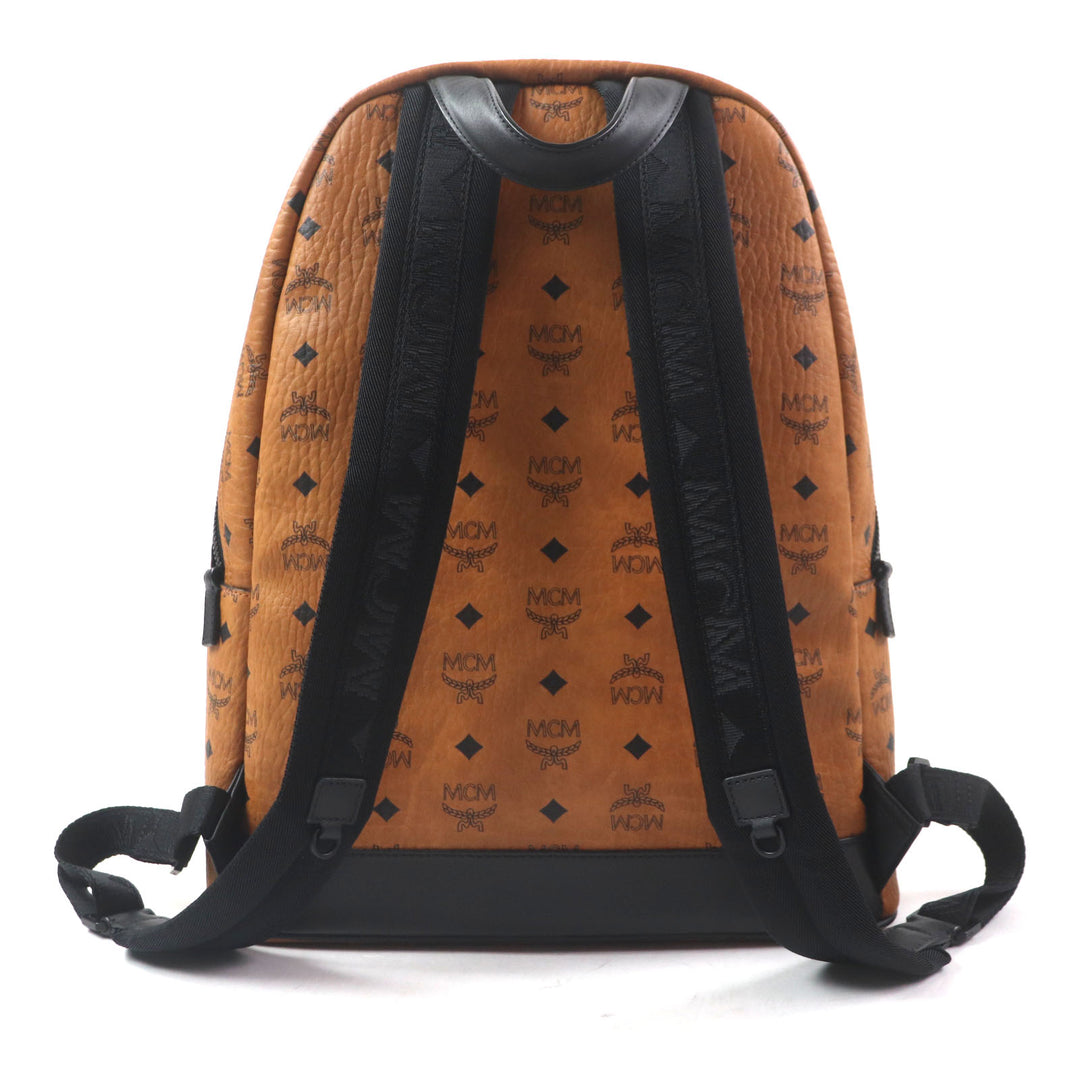 Pristine MCM Backpack Daypack Stark Backpack in Visetos Medium canvas