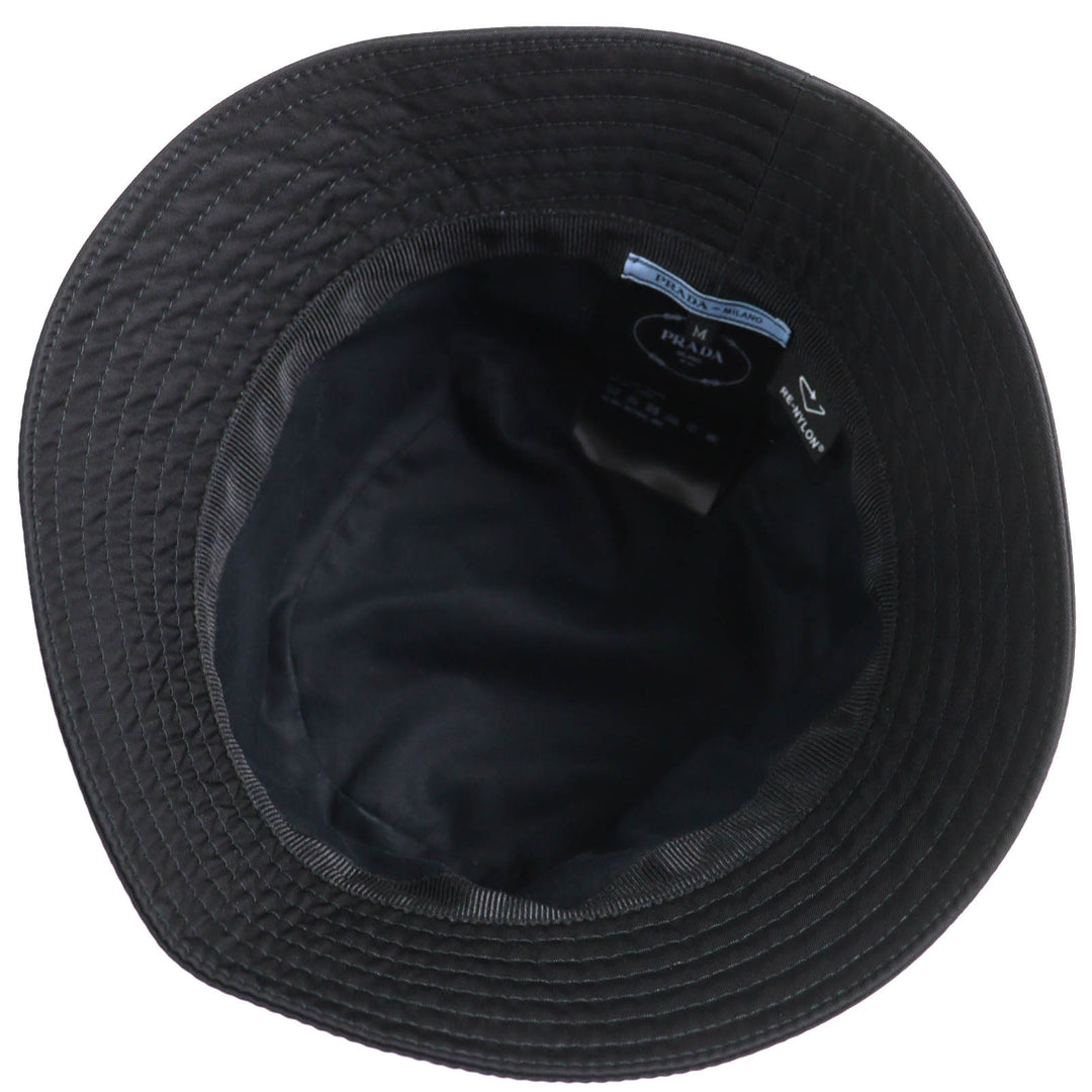 Great PRADA hat Triangle logo with Re-Nylon bucket hat Women M 1HC137