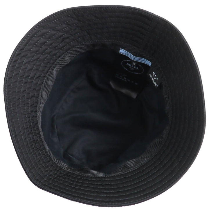 Great PRADA hat Triangle logo with Re-Nylon bucket hat Women M 1HC137