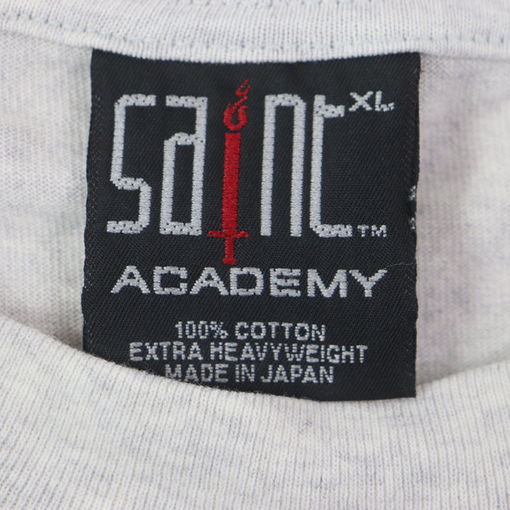 Great SAINT Mxxxxxx SHERMER ACADEMY Short sleeve T-shirt Vintage Crew Neck XL