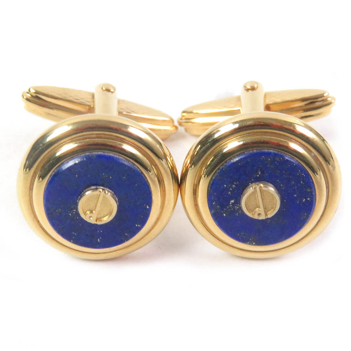 Great Dunhill Cufflinks & tie pin Gold blue Accessories Men's Jewelry