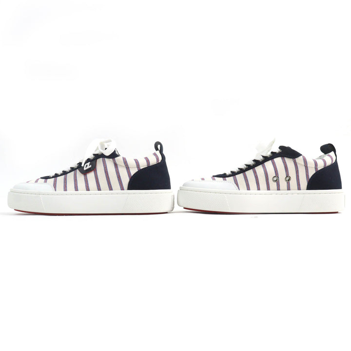 Pristine Christian Louboutin Low cut sneakers HAPPYRUI border canvas Women