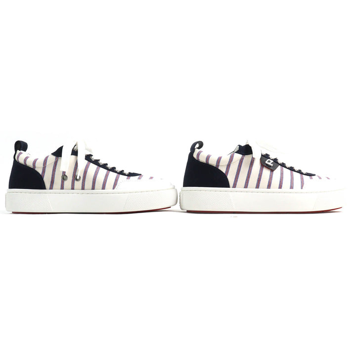 Pristine Christian Louboutin Low cut sneakers HAPPYRUI border canvas Women