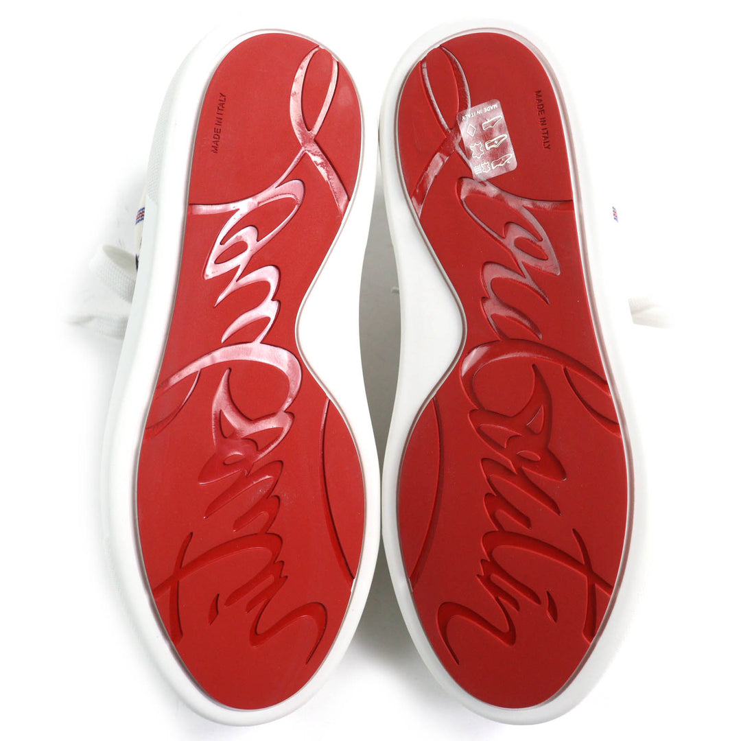 Pristine Christian Louboutin Low cut sneakers HAPPYRUI border canvas Women