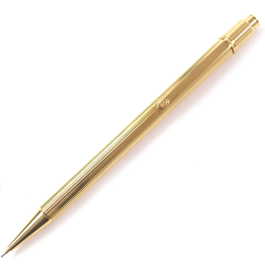 Very Good Cartier mechanical pencil Must de Cartier gold mens