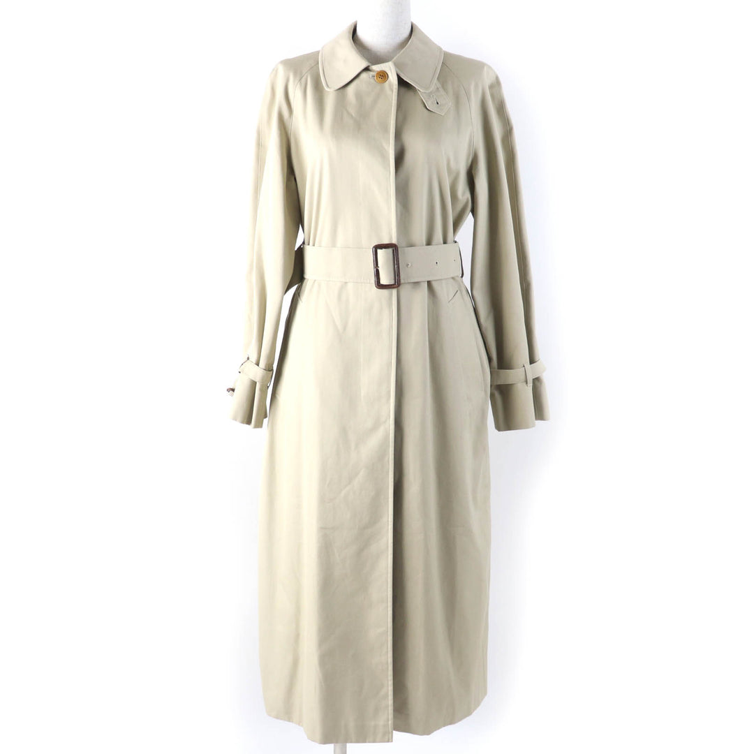 Excellent Aquascutum coat Belted closure beige cotton Women