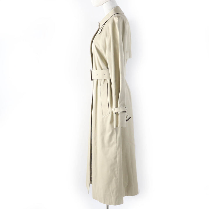 Excellent Aquascutum coat Belted closure beige cotton Women