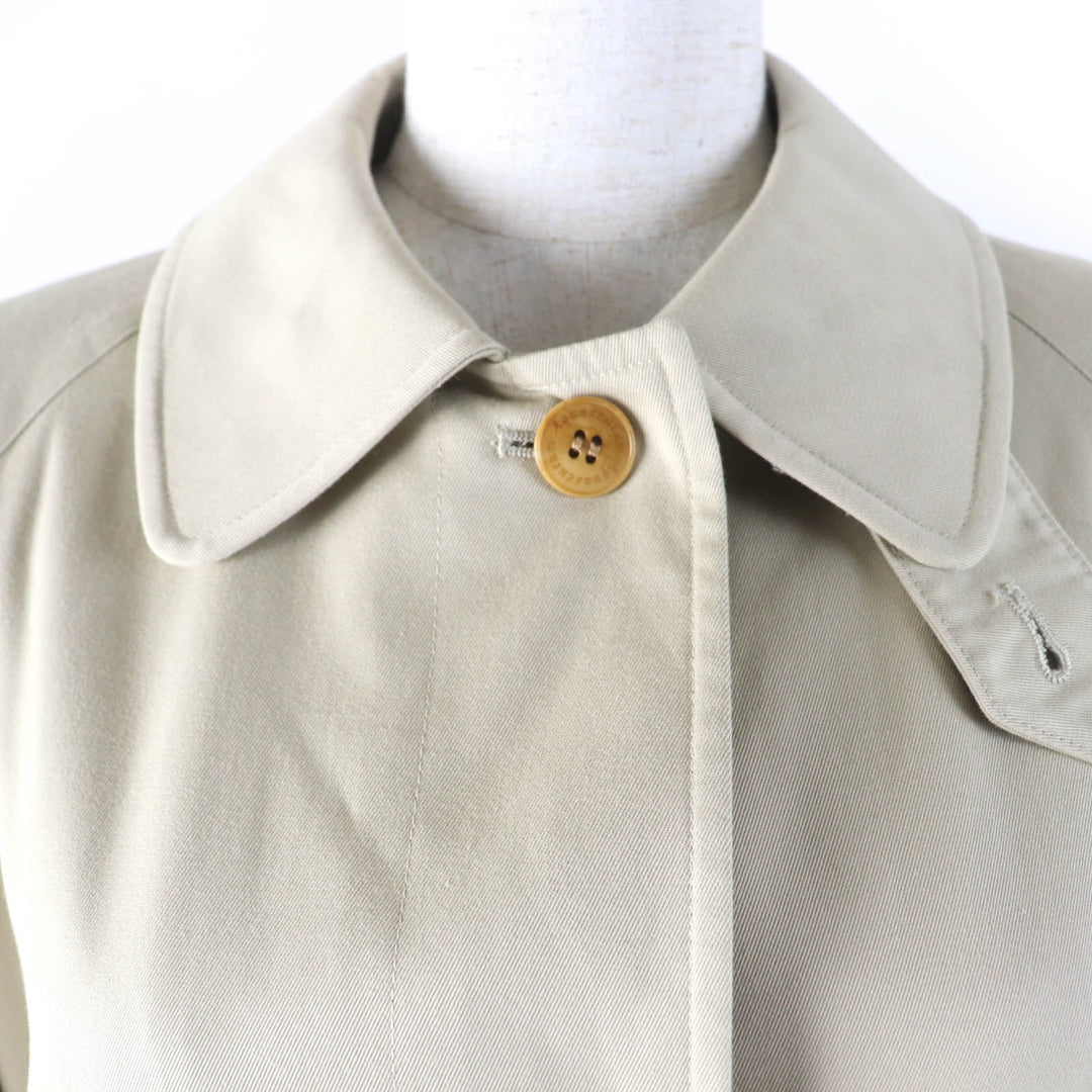 Excellent Aquascutum coat Belted closure beige cotton Women