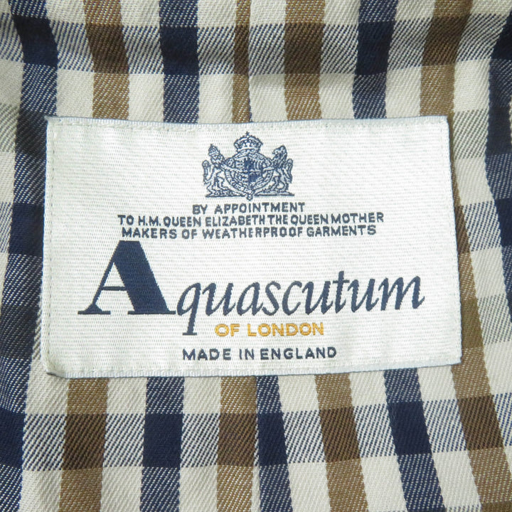 Excellent Aquascutum coat Belted closure beige cotton Women