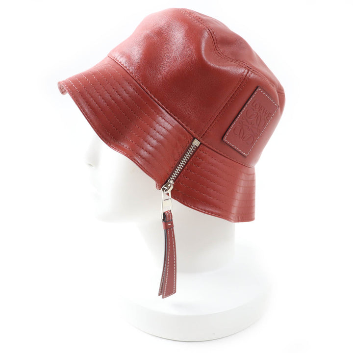 Excellent LOEWE hat Fisherman hat/bucket with anagram patch terracotta