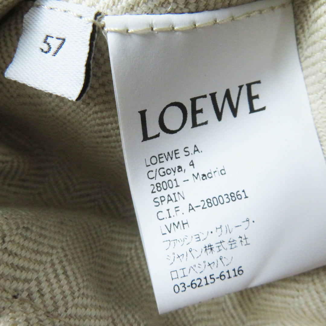 Excellent LOEWE hat Fisherman hat/bucket with anagram patch terracotta