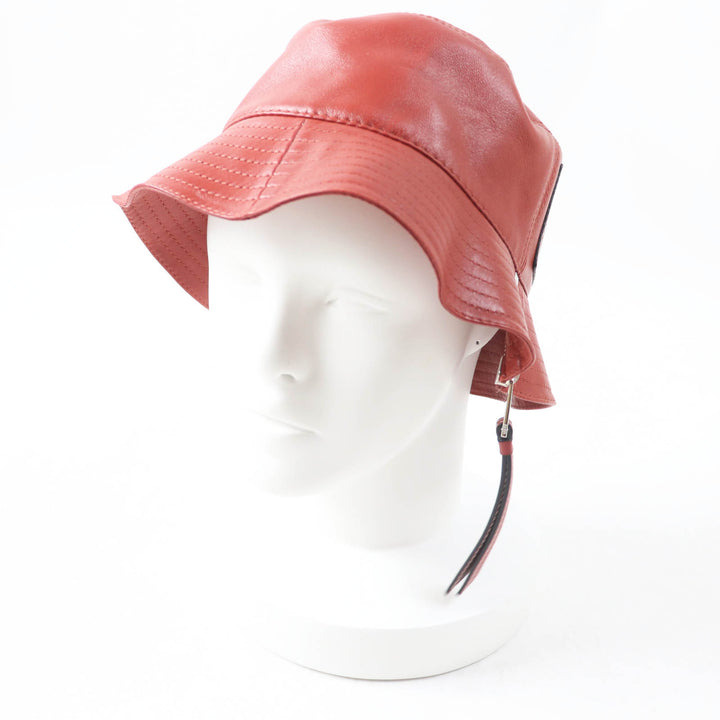 Excellent LOEWE hat Fisherman hat/bucket with anagram patch terracotta