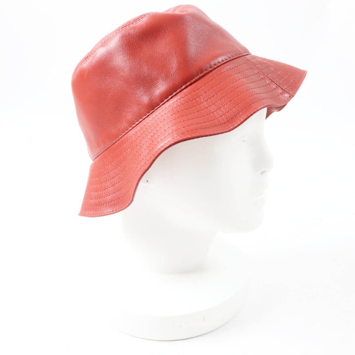 Excellent LOEWE hat Fisherman hat/bucket with anagram patch terracotta