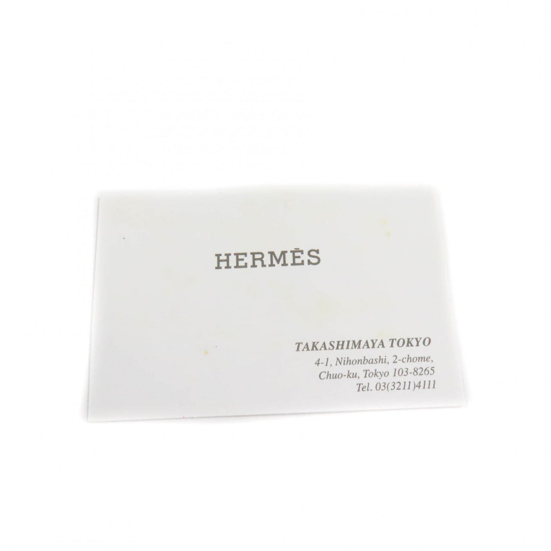 Excellent HERMES Cosmetics Pouch Bored Pouch PM H logo embroidery Navy Women
