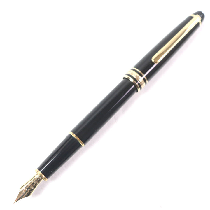MONTBLANC fountain pen Meisterstück Classic white star Black gold 14K mens