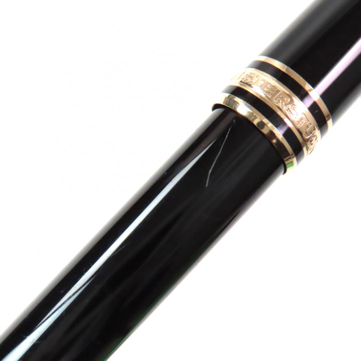 MONTBLANC fountain pen Meisterstück Classic white star Black gold 14K mens