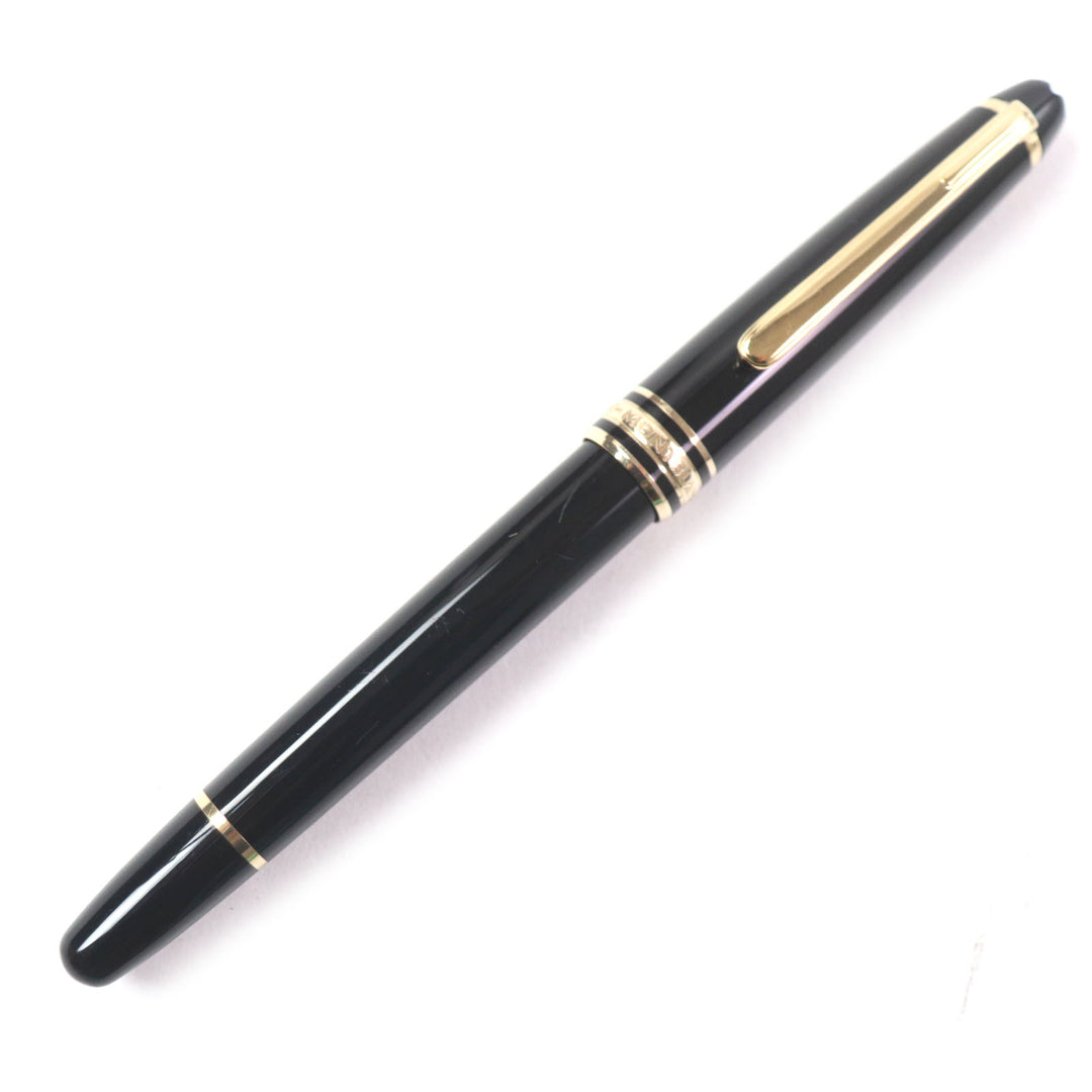 MONTBLANC fountain pen Meisterstück Classic white star Black gold 14K mens