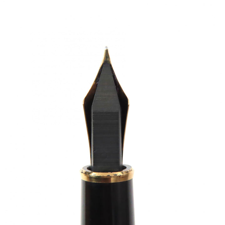 MONTBLANC fountain pen Meisterstück Classic white star Black gold 14K mens