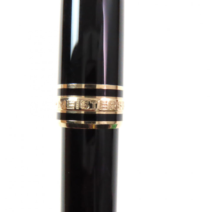 MONTBLANC fountain pen Meisterstück Classic white star Black gold 14K mens