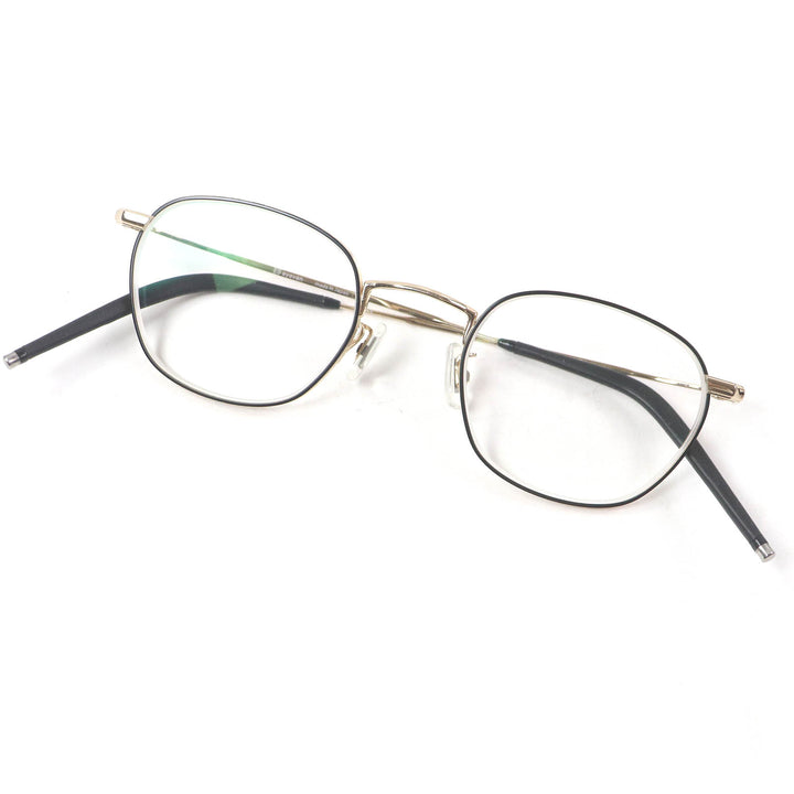 Excellent E5 eyevan Glasses m9 Wellington White gold black ー mens
