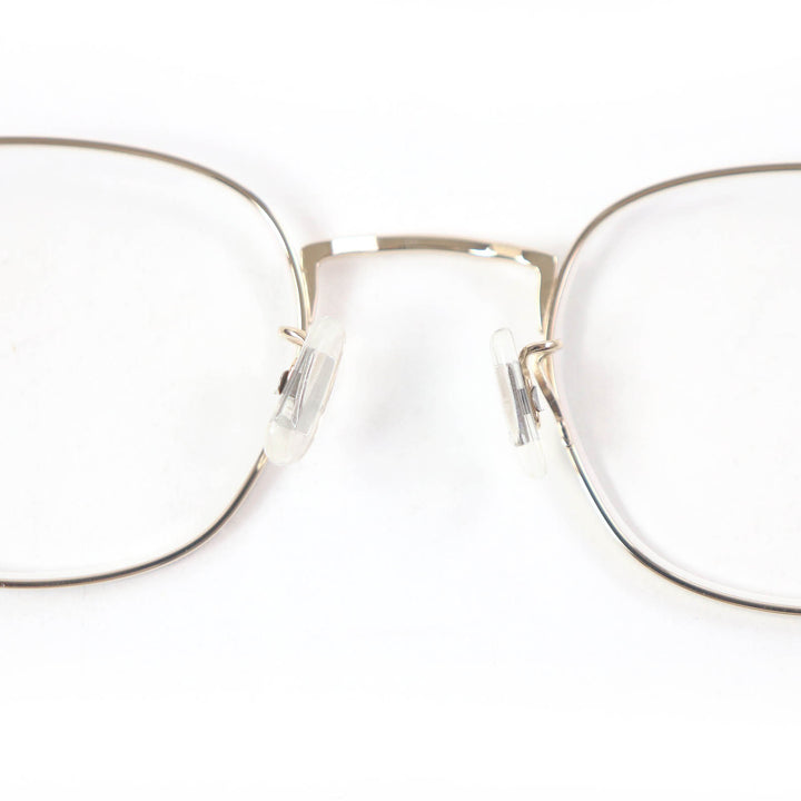 Excellent E5 eyevan Glasses m9 Wellington White gold black ー mens