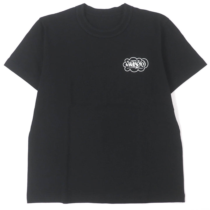 Pristine Sacai Short sleeve T-shirt Eric Haze graphic print black cotton mens 0 23-0466S