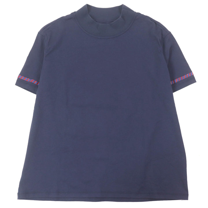 Great HERMES Short sleeve T-shirt Cartouche Chaine d'Ancre Navy cotton mens34