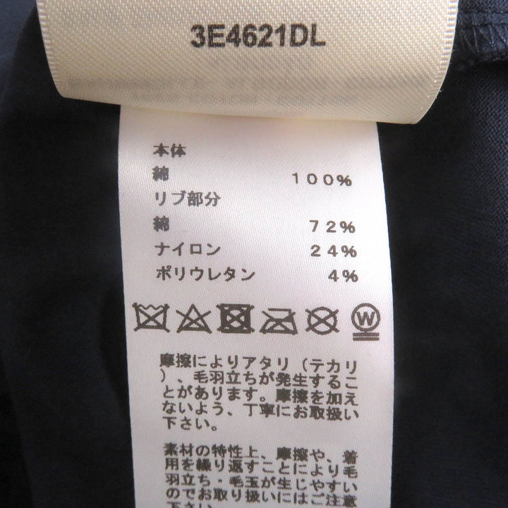 Great HERMES Short sleeve T-shirt Cartouche Chaine d'Ancre Navy cotton mens34