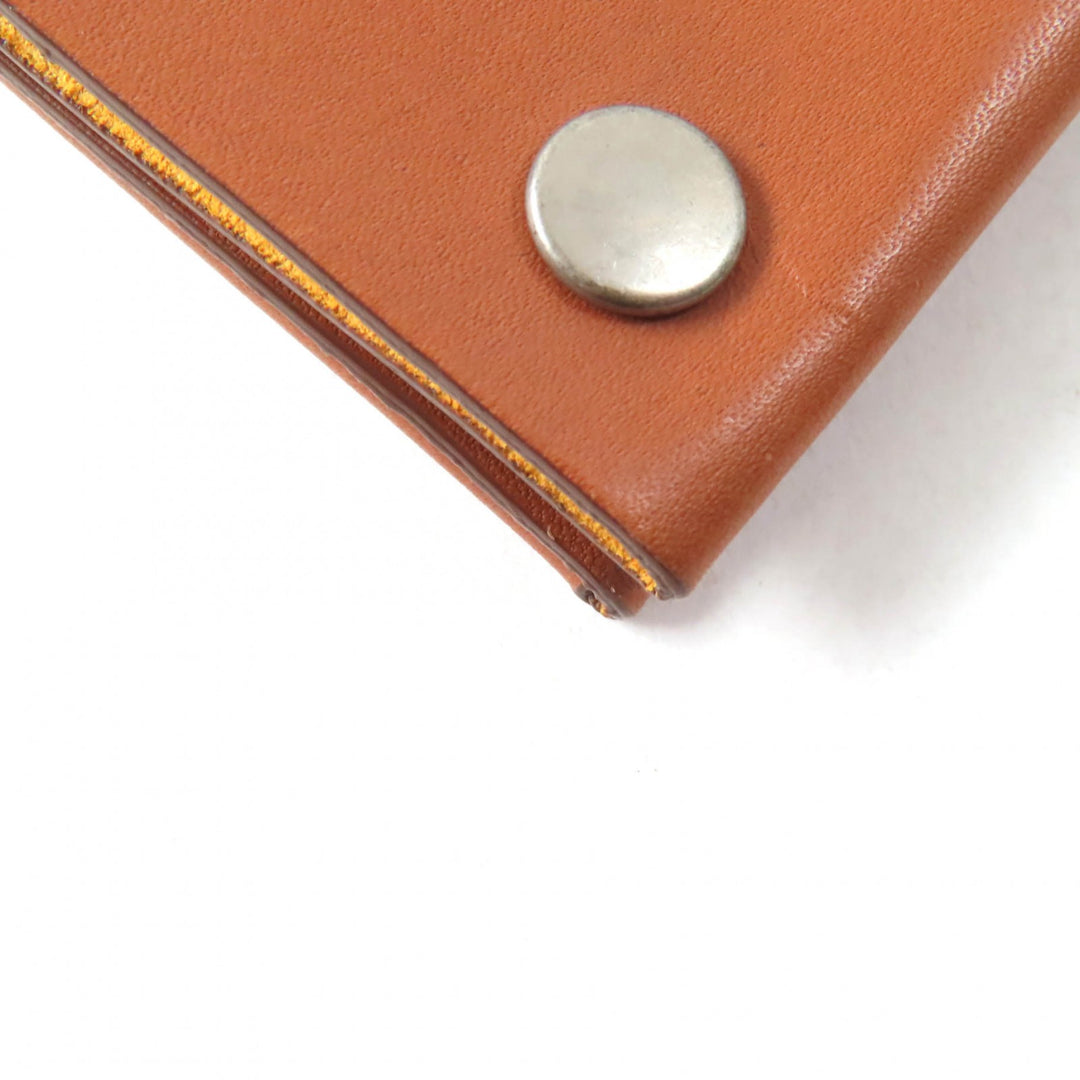 Pristine JIL SANDER Waist bag RIVET WALLET BELT Rivet wallet belt Brown leather