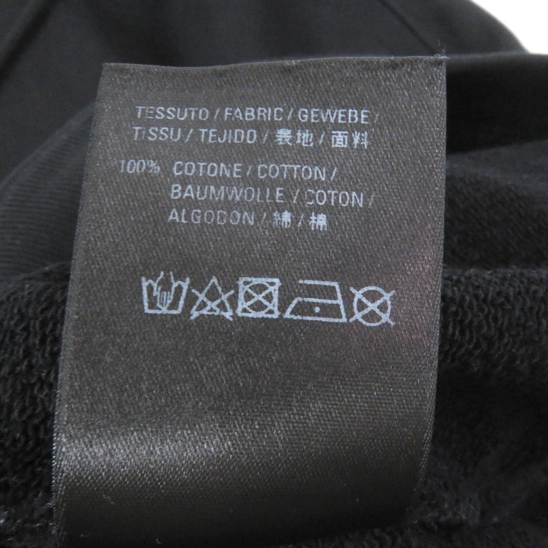 Great BALENCIAGA hoodie Campaign logo print oversized black cotton mens XXS