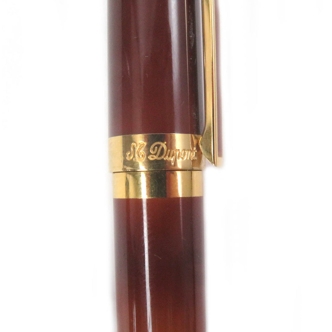 Great Dupont fountain pen Montparnasse Cap type brown marble 18K mens