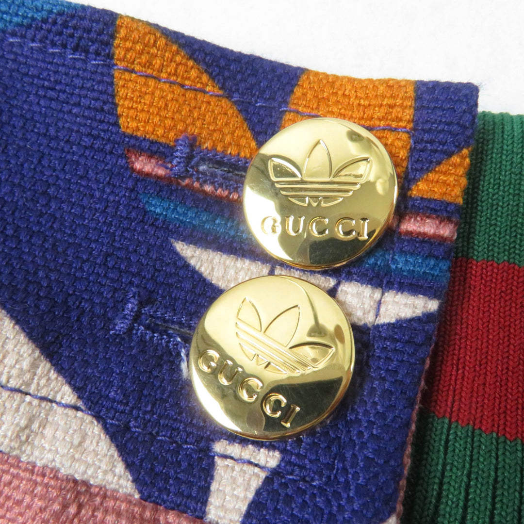 Pristine GUCCI×adidas Shorts Trefoil Web Line multicolor cotton Women 36 703006