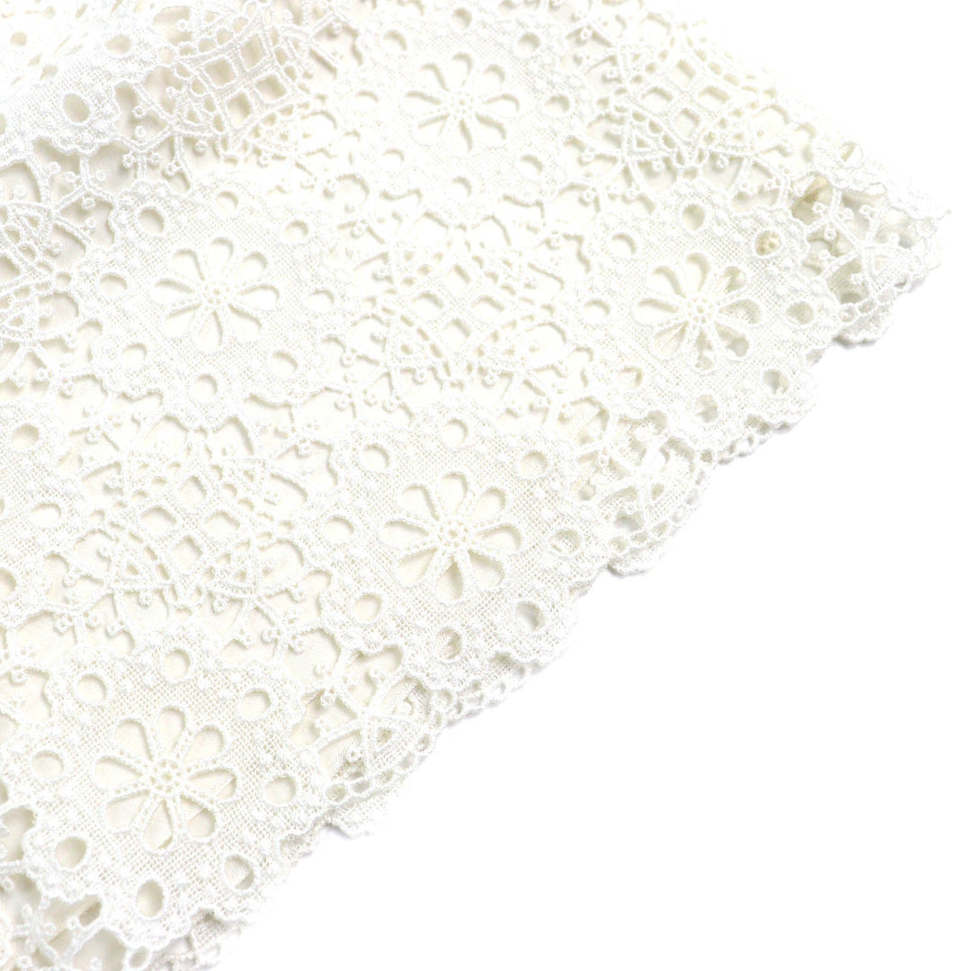 Excellent DOLCE&GABBANA Shorts Cutwork lace Ivory cotton Women 38