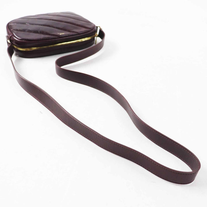 Excellent A.P.C. Shoulder Bag quilting Bordeaux series leather Women
