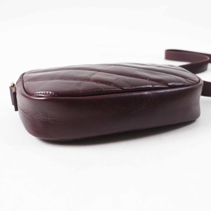 Excellent A.P.C. Shoulder Bag quilting Bordeaux series leather Women