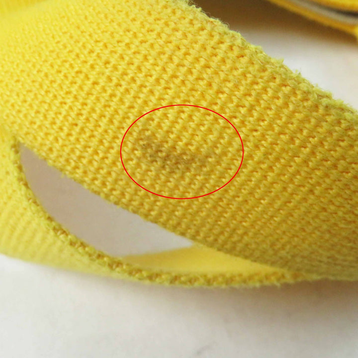 Very Good Herve Chapelier Handbag Luxe line yellow Coated canvas 704Gold Plated